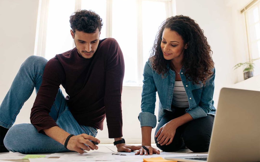 couple looking at paperwork